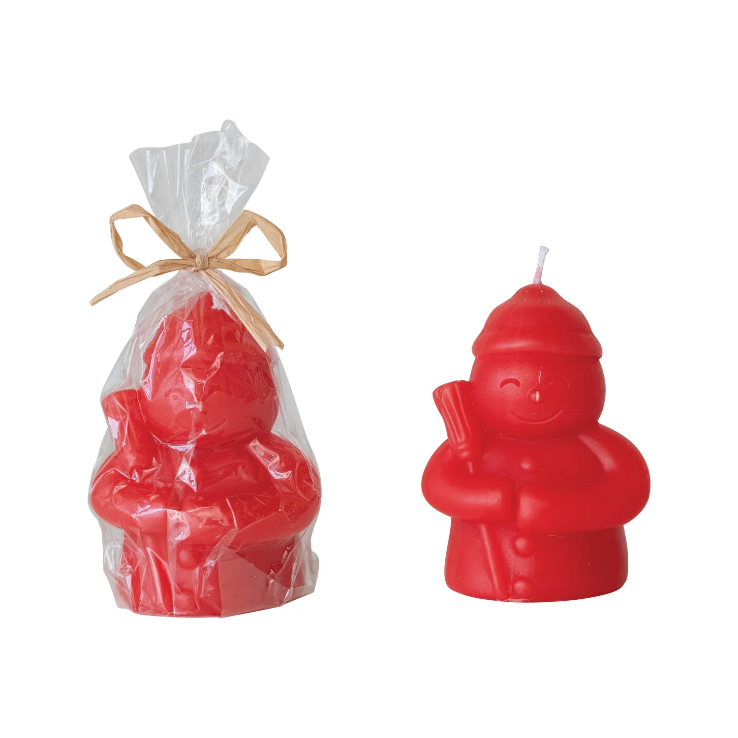 Unscented Snowman Shaped Candle - Image 3